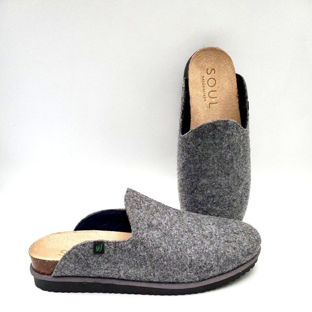 Soul Naturalizer Wool Amelia Clog Mules Gray Women's Size 7 - Picture 1 of 12